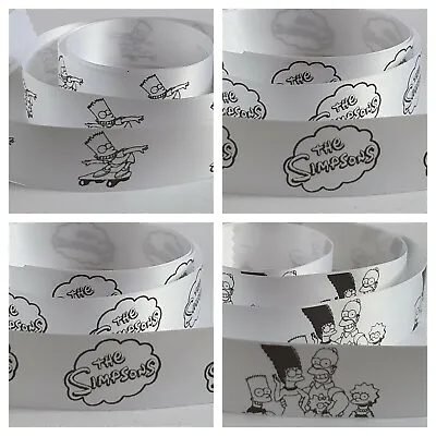 Simpsons Ribbon 3 Designs 25mm Wide Various Colours/Lengths Cake Ribbon Gift  • £1.50