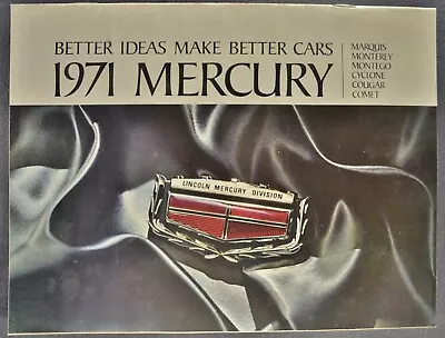 1971 Mercury Brochure Comet GT Cougar XR-7 Cyclone Montego Monterey Marquis 71 • $6.95