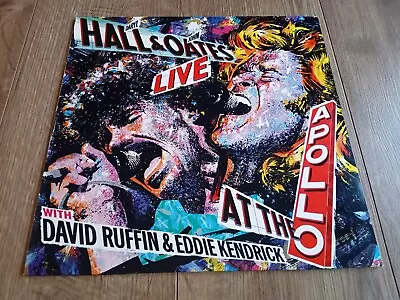 Hall & Oates With David Ruffin & Eddie Kendrick - Live At The Apollo Lp 1985 Rca • £9.95