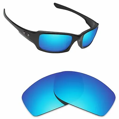 Hawkry Polarized Replacement Lenses For-Oakley Fives Squared Sunglass Ice Blue • £9.98