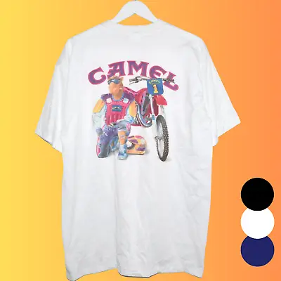 NOS Vintage 1993 Camel Supercross Single Stitch Pocket Shirt • $16.99