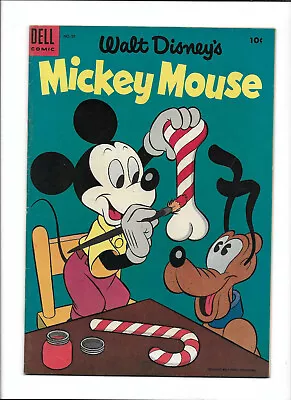 Mickey Mouse #39 [1955 Fn] Candy Cane Cover! • $15.99