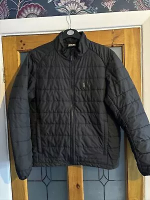 Jack Wolfskin Ribbed Jacket Men’s Medium Black Padded 3in1 Liner Microguard • £30