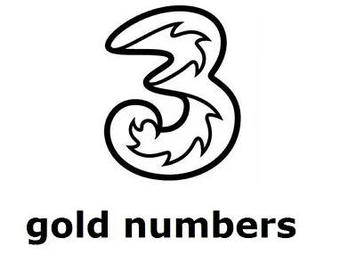 Gold Easy To Remember Mobile Phone Numbers On Three Network • £4.99