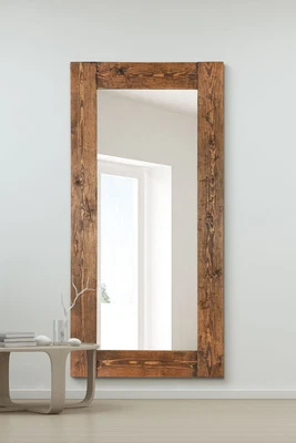 £281.59 • Buy Large Mirror Natural Full Length Long Leaner Wood Wall 6Ft X 3Ft 179cm X 87cm