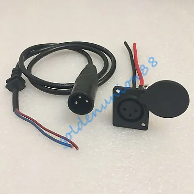 Charging Wire Plug XLR Cannon Connector For 36V 48V 24V12V Electric Bike Battery • $6.99