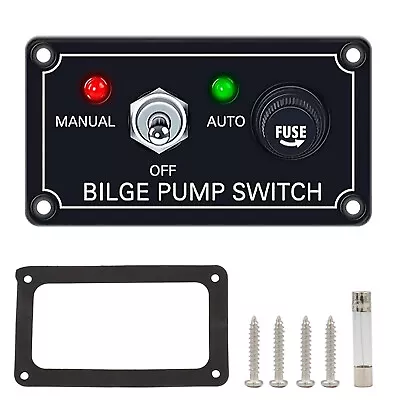 Bilge Alarm Pump Switch Part W/ LED Indicator DC12V Marine Boat Accessories • $13.19