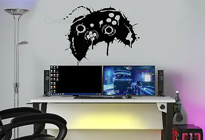 £6.75 • Buy Gaming Wall Stickers XBOX Gamer Controller Decals Gaming Decals Murals 