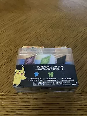 Pokemon Z-Crystal Ghostium Z Buginium Z Darkinium Z Sealed  • $39