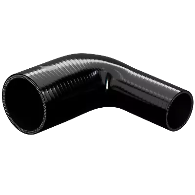 £13.29 • Buy Black 90 Degree Elbow Reducing Silicone Hose - Reduction Pipe Tube Reducer Step