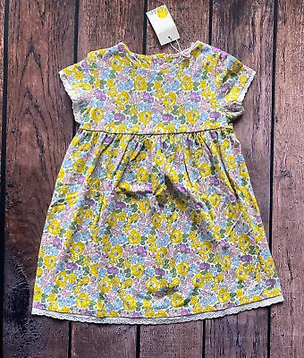Toddler Girl Size 2-3 Year Mini Boden Multicolor Ditsy Floral Short Sleeve Dress • $23.99