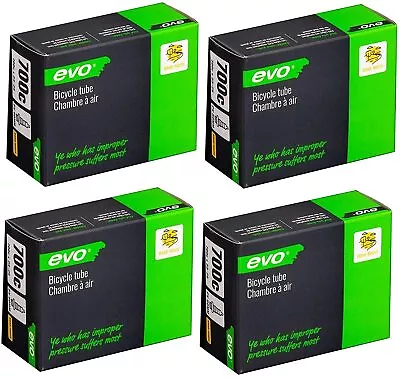 4 PACK EVO Performance Bike Tubes | 700c X 23/25mm | 80mm Presta Valve • $24.95
