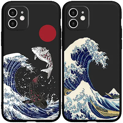 Phone Case The Great Wave Fish Sun Off Kanagawa For Iphone 15 14 13 12 11 ProMax • $4.96