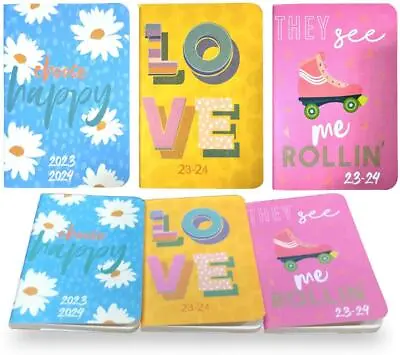 £3.49 • Buy 2023 - 2024 A6 Academic Diary Mid Year Week To View Pastel Floral Student Diary