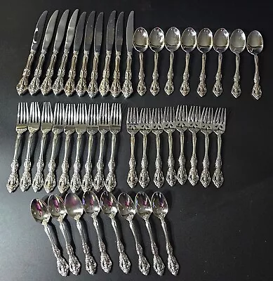 43 Oneida Michelangelo Stainless Flatware Service For 8 • $149.99