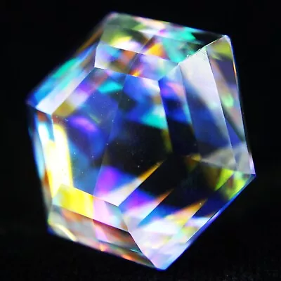 Certified Multi Color Mystic Topaz Hexagon Shape Loose Gemstones 75.70 Ct • $10.49