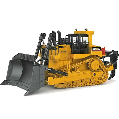 HUINA 1:50 Fully Metal Diecast Bulldozer Model Engineering Construction Vehicle • £42.88