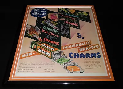 $59.99 • Buy 1937 Charms Candy Co Framed 11x14 ORIGINAL Vintage Advertisement