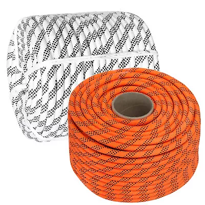 5/8  Double Braid Polyester Rope 50/100/150/200FT Nylon Pulling Rope 8200LBS  • $65.97