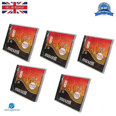 £7.99 • Buy 5 Maxell CD-R Audio 80 Pack Blank CDR XL-II Jewel Cased Audio Music CD's NEW HQ