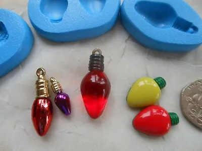 Choice Mini Craft Moulds: Mini Christmas Fairy Light Bulbs (Cupcake Clay Resin) • £4.50