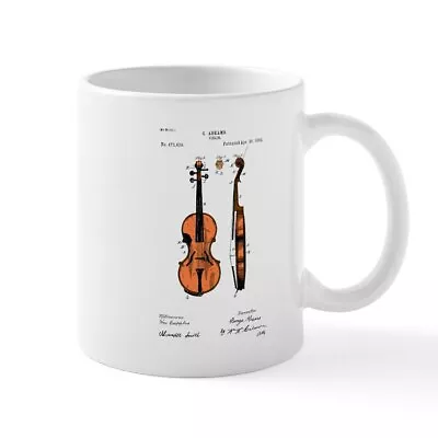 CafePress Fiddle (Full) Patent Mug 11 Oz Ceramic Mug (197555361) • $14.99