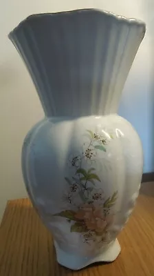 £4.99 • Buy Vintage Maryleigh Staffordshire Pottery Ceramic Floral Decorative Vase 23cm