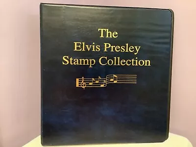 Elvis Presley Stamp Collection Binder And Stamp Sheets 12 W/ Stamps Mystic 2002 • $24.95