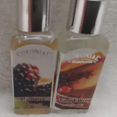 Colony Christmas Mulberry & Mulled Wine Scented Refresher Oils 2 X 9ml Bottles • £1.50