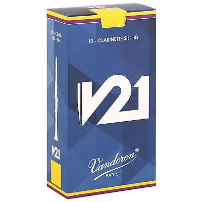 Vandoren Eb Clarinet V21 Reeds Strength 2.5 Box Of 10 • $40.99