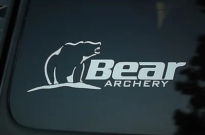 Bear Archery Vinyl Sticker Decal CHOOSE SIZE & COLOR!! Bow Hunting Hunter (V77) • $4.49