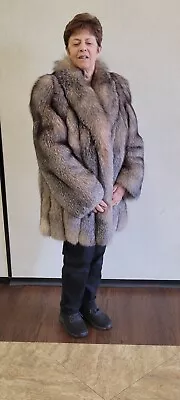 Crystal Fox Fur Coat Vintage • $150