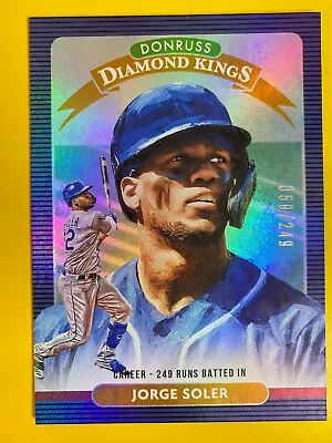 D50658  2020 Donruss Career Stat Line #19 Jorge Soler DK #59/249  • $3.95