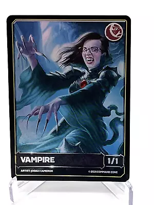 The Command Zone Game Knights Kickstarter Kathleen De Vere Vampire Token FOIL • $5.99