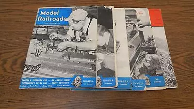 SIX Model Railroader & Trains Magazines Mar May Jun Aug 1950 Jan 1951 Oct 1952 • $40