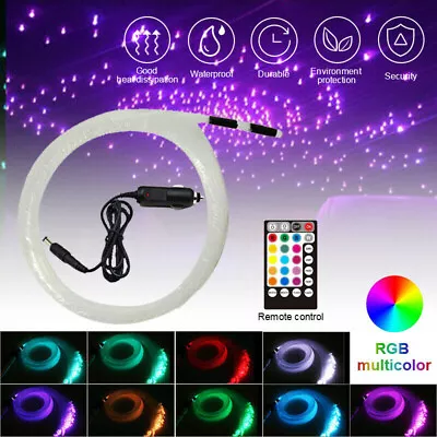 £21.89 • Buy 12V 16W RGB Fiber Optic Star Light Kit Decorate Car Headliner Roof Ceiling Light