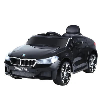Kids Ride On Car Licensed BMW 6GT 6V Electric Battery Horn 3-6 Years Black • £131.95