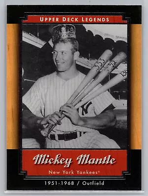 2001 Upper Deck Legends Mickey Mantle #39 • $1.99