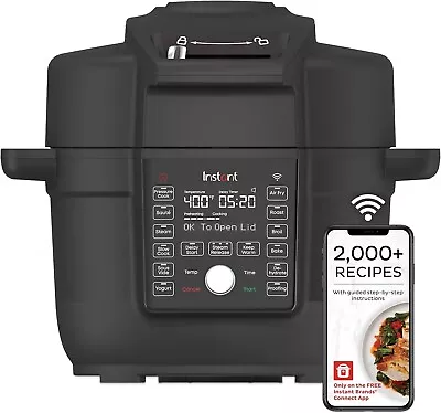 Instant Pot Duo Crisp 6.5 Qt Lid Electric Pressure Multi-Cooker - Black (New) • $150