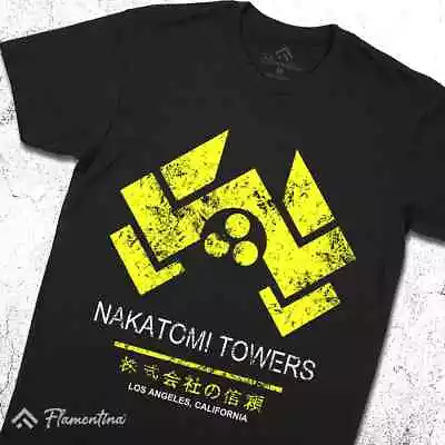 Nakatomi Tower T-Shirt Retro Christmas Plaza Party Los Angeles La Building D430 • £10.99