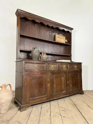 Georgian Antique Oak Dresser Cupboard • £950