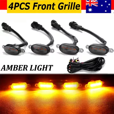 4x Front Grille LED Light Raptor Style Grill Cover Fit For Ford Ranger Amber • $21.61