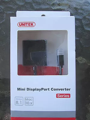 Unitek  Y-6326BK Mini Display Port To DVI Converter Adapter Windows 8.1 Mac 10.x • $3.99
