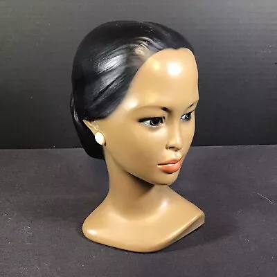 Vintage Marwal Polynesian Latina Black Woman Head Bust Plaster Chalkware  • $79.95