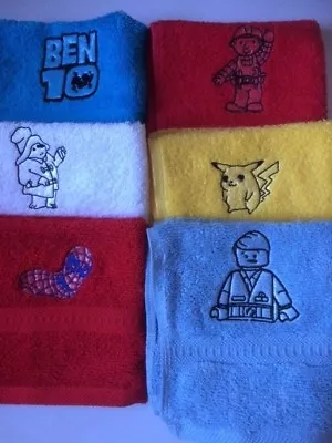 £4.45 • Buy Personalised Embroidered Face Flannel/cloth ,various Childrens  £4.45 Inc P&p
