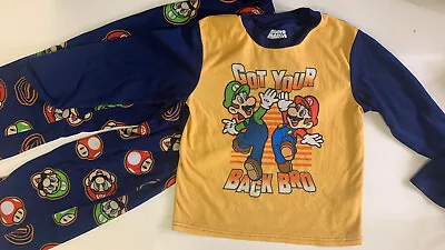 Super Mario Brothers Boys “Got Your Back Bro  2-Piece Pajama Set Size 10 • $14.95