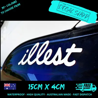 $6.50 • Buy ILLEST CAR STICKER Decal Vinyl For JDM Drift Turbo Hoon Hoonigan Stance Lowered