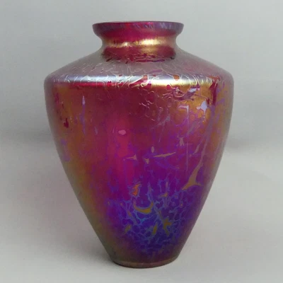 £28 • Buy Royal Brierley Studio Iridescent Art Glass Vase