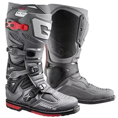 Gaerne Sg22 Anthracite Grey / Black / Red 2024 Adult Motocross Mx Boots Uk10 • £611.99