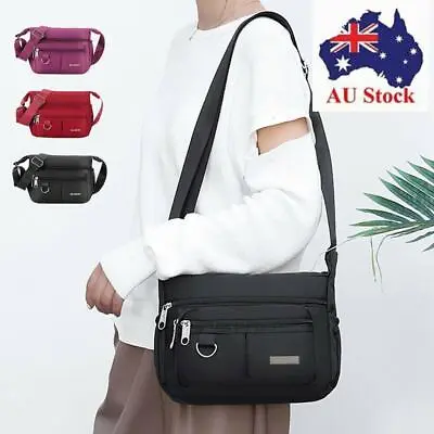 $17.25 • Buy Multi Pocket Travel Oxford Shoulder Bag Handbag Messenger Bags Cross Body Bags